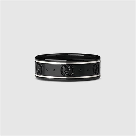 black icon thin band gucci.